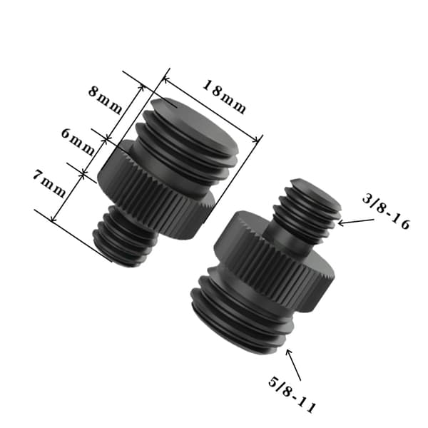 INF Stativadapter 1/4"-20 till 5/8"-11 - 5-pack 3/8-16