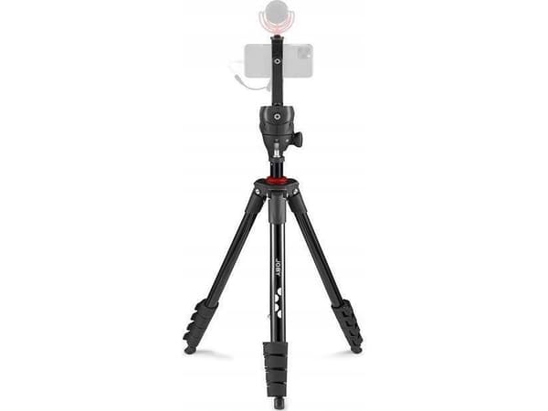 Joby Compact, 3 jalkoja, Musta, Punainen, 45,3 cm, 1,22 kg