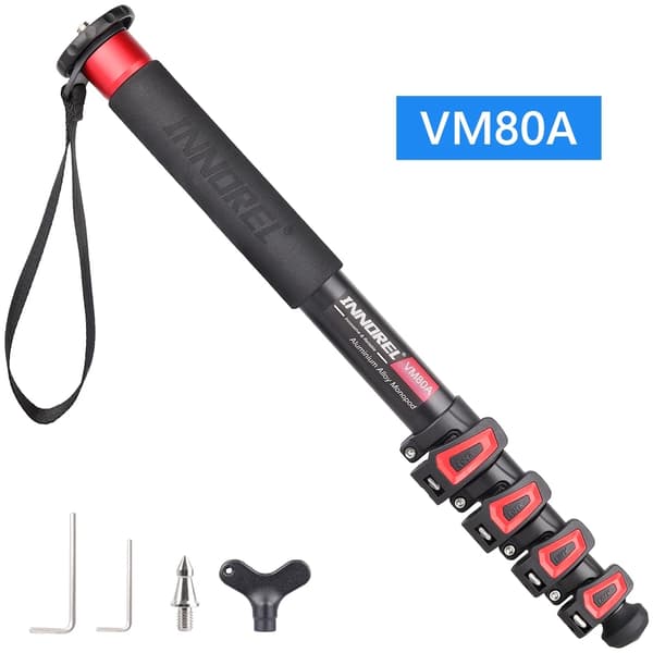 Kameramonopodi, 12 kg kantokyky, 170,5 cm maksikorkeus,VM80A