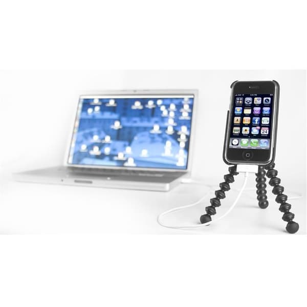 JOBY - GORILLAMOBILE - Multiflexibelt stöd för iPhone 3G/3GS - Mjuka fötter - Svart