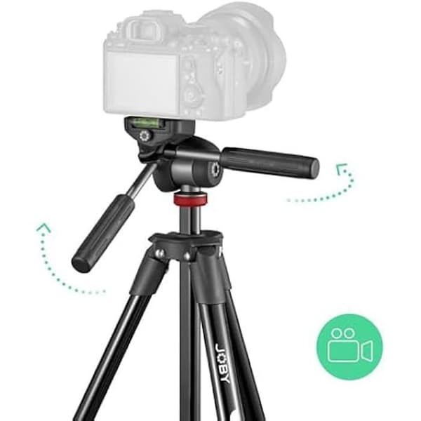 JOBY Compact Advanced Tripod med 3D Kulhuvud - Stor storlek - 3 kg - Aluminium - Kompakta enheter