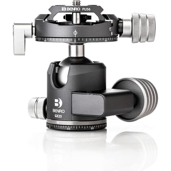 Sfärisk huvud - Benro - GX25 - Aluminium - Dubbel panoramaläge - 25 kg lastkapacitet
