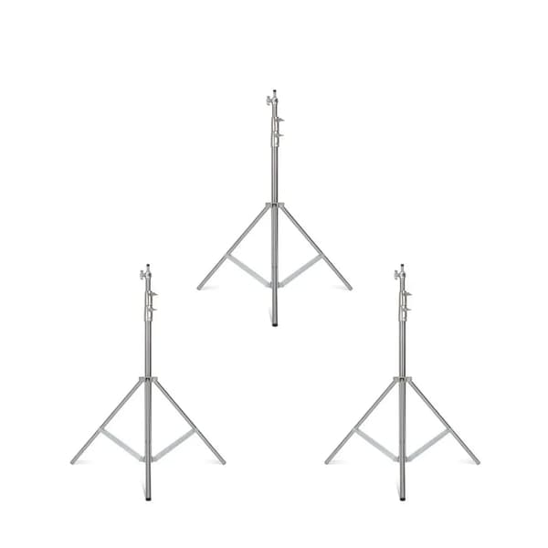 Rustfrit Stål Tripod, 290 cm Maksimal Højde, 10 kg Belastningsevne,3STK
