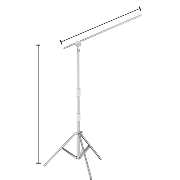 Ruostumattomasta teräksestä valmistettu kolmijalka, maksimi korkeus 280 cm, kantavuus 10 kg,SH-DJ-01-280-200