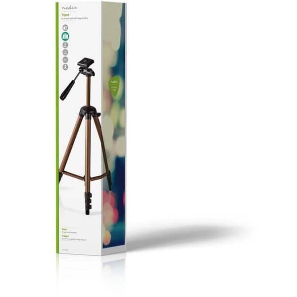 NEDIS TPOD2100BZ Stativ - Pan- och tiltfunktion - Max. 2 kg - 130 cm - Svart/Silver