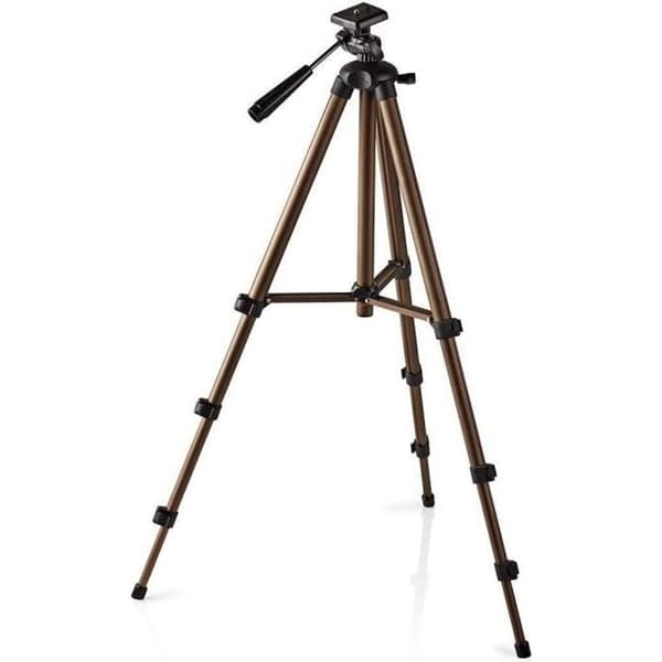 NEDIS TPOD2100BZ Stativ - Pan- och tiltfunktion - Max. 2 kg - 130 cm - Svart/Silver