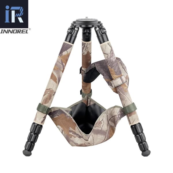 Professionel Camouflage Kulfiber Stativ, Maksimal Belastning 30kg, Højde 146cm,LT324CM standard