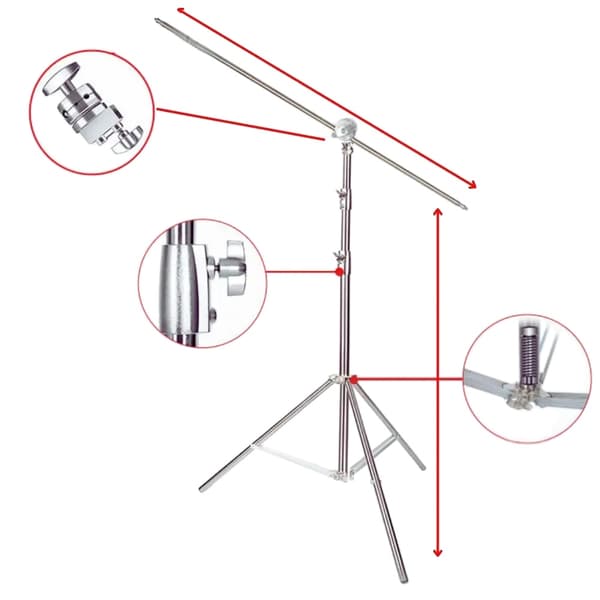 Professionell stativ, hållbar rostfritt stål, justerbar höjd upp till 280 cm,280cm C Ställ
