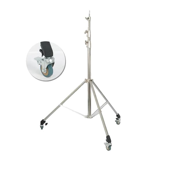 Fotostativ, Justerbar Höjd 290 cm, Hög Lastkapacitet 10 KG,med hjul
