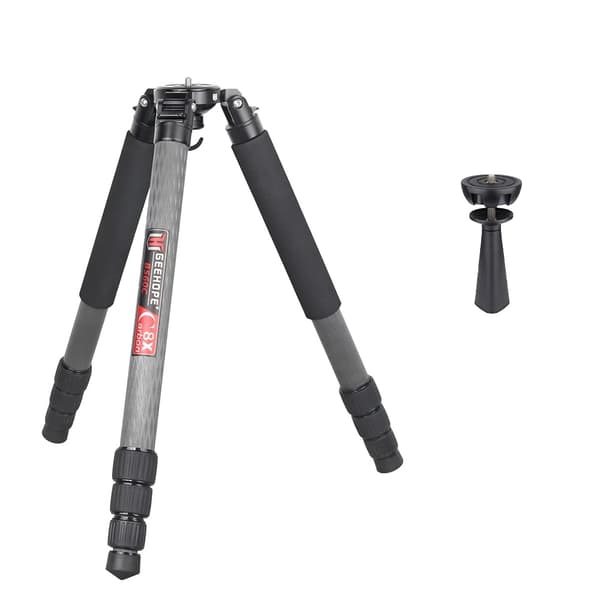 Professionelt Carbonfiber Stativ, 30 kg Belastningsevne, 160 cm Maksimal Højde,B560C og adapter