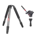 Pikkukuva 1 / 2: Ammattimainen hiilikuitujalusta, 30 kg kantavuus, 160 cm maksimi korkeus,B560C-adapteri GH-12