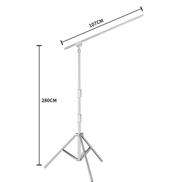 Rostfritt Stål Stativ, Max Utsträckt Längd 290 cm, Belastningskapacitet 10 KG,SH-DJ-01-280-200