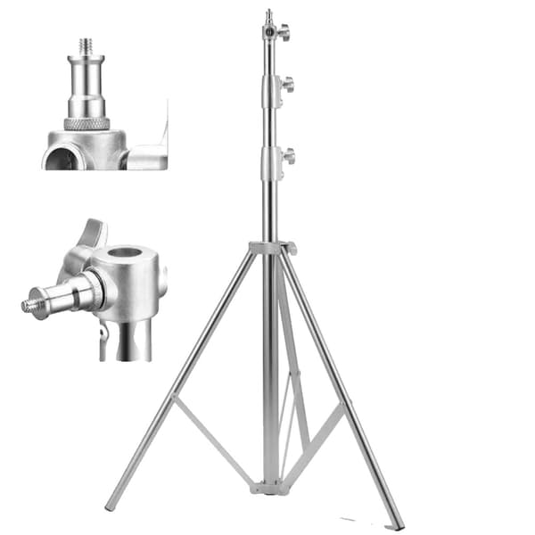 Fotostativ, Rustfrit Stål, Foldbar,280CM