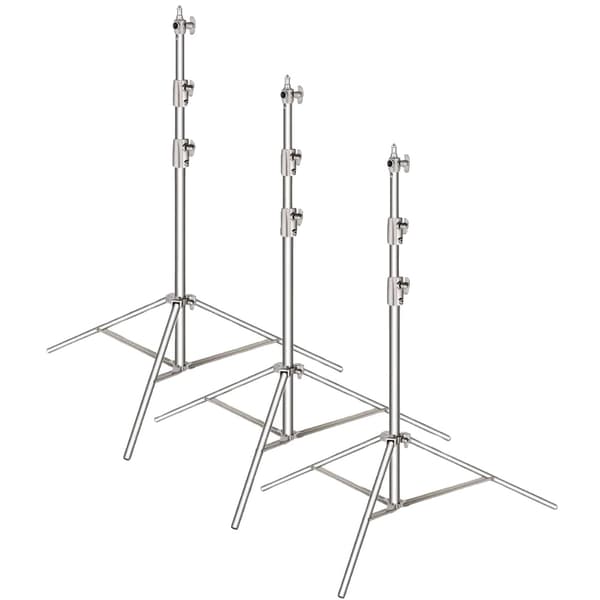 Fotostativ, rostfritt stål, hopfällbar,3x280CM