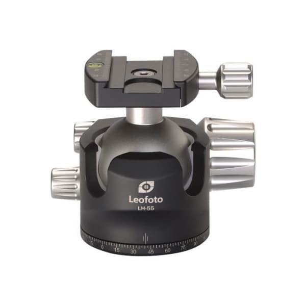 Leofoto LH-55 Tripod Top - Kula - Trigger System - Svart - Maxvikt 25 kg