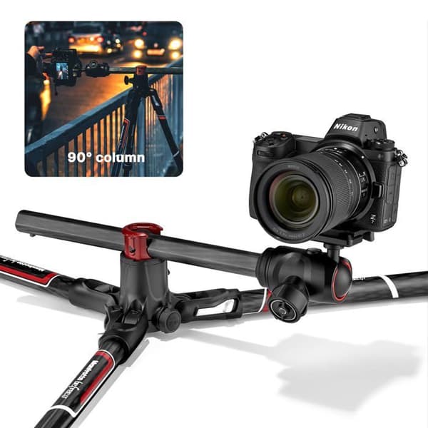 Kolstativ - Manfrotto - MKBFRC4GTXP-BH - 496 centrerat kulhuvud - M-Lock - 90° kolumn