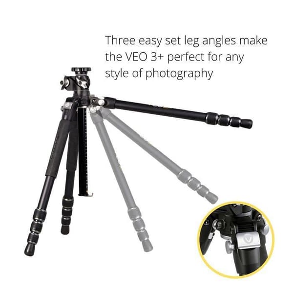 Vangard Tripod - VEO 3T+ 234AT - VEO 3T+ 234AT Resestativ i aluminium med Macc Column Black