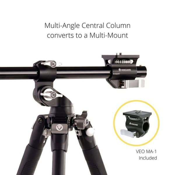 Vangard Tripod - VEO 3T+ 234AT - VEO 3T+ 234AT Resestativ i aluminium med Macc Column Black