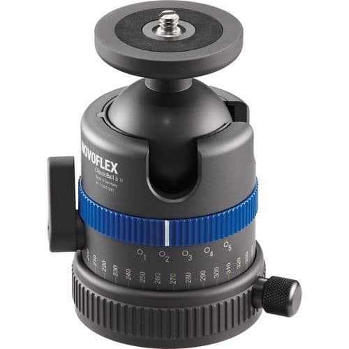 NOVOFLEX CLASSIC BALL 2-kulestativ - Höjd 8,2 cm - Vikt 315g - Kapacitet 5 kg