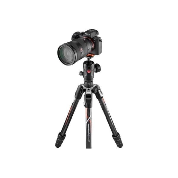 Manfrotto Befree GT MKBFRTC4GTA-BH stativ med kula, 4 bensektioner och Easy Link-kontakt
