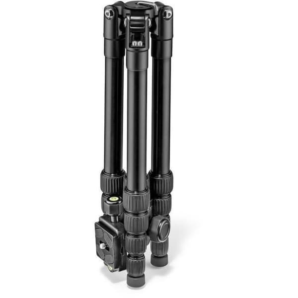 Manfrotto Element Traveler Tripod Liten modell - Svart - 5 sektioner - Justerbara vinkelfötter