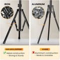 Miniatyrbild 3 av 4: TARION Lamp Stativ Aluminium Ljus Stativ Kapacitet 8kg för Studio Fotografi Utomhus Ring Ljus Blits Ljus