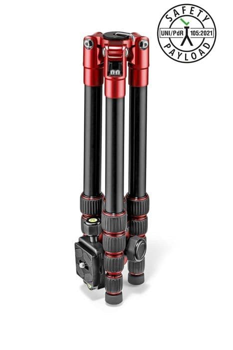 Manfrotto Stativ - MKELES5RD-BH - Stativ, lätt, Element Traveler Small Red ()