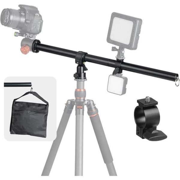 Tripod förlängningsarm - TARION - VB-01 - Aluminium - Rotativ 360° - Max belastning 17,6 lb