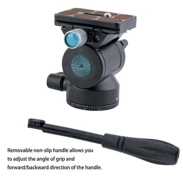 metal mini hydraulisk hoved stativ udendørs live fotografering kamera professionel fotografering panoramaudsigt dæmpning hoved