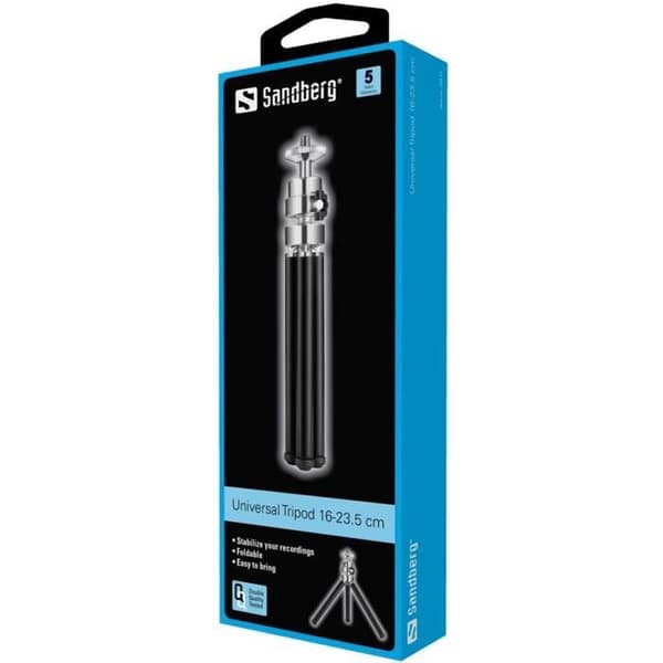 SANDBERG universalstativ 16-23,5 cm (134-11) - Vikbart, kompakt och intelligent