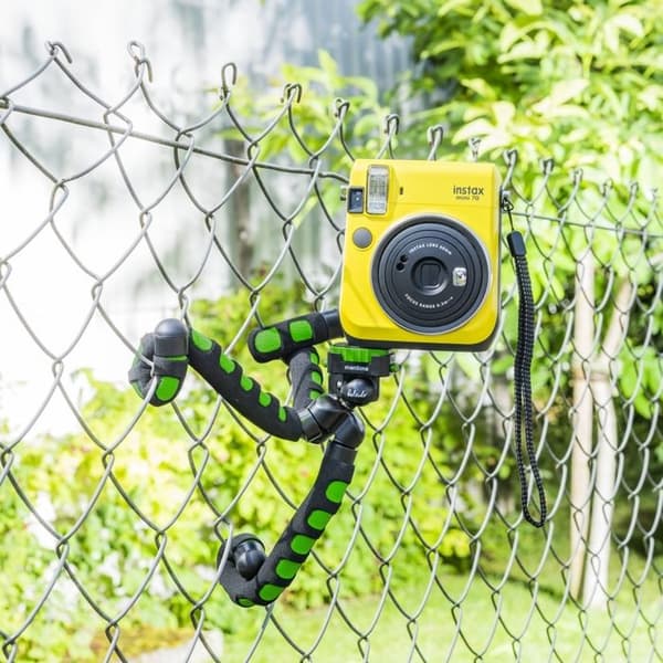 Specialstativ Mantona Flex 1-4 tum Arbetshöjd=10 - 27 cm grönt för smartphones och GoPro