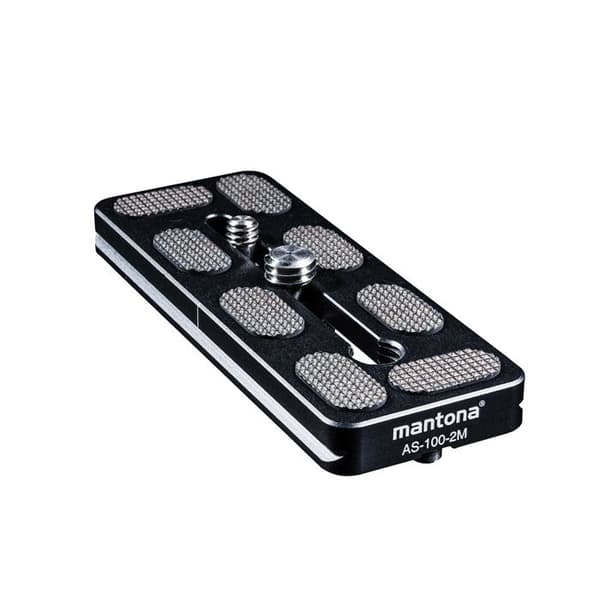 Snabbbytesplatta - Mantona - 21464 - Aluminium - Arca Swiss-kompatibel - Svart