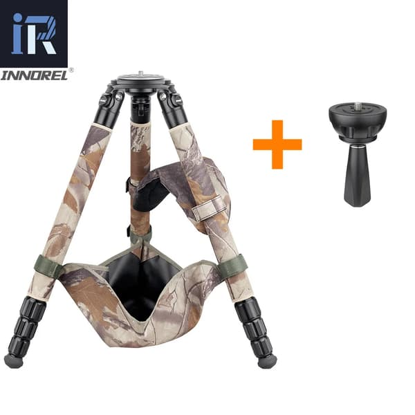 Professionel Camouflage Kulfiber Stativ, Maksimal Belastning 30kg, Højde 146cm,Tilføj BL75N adapter