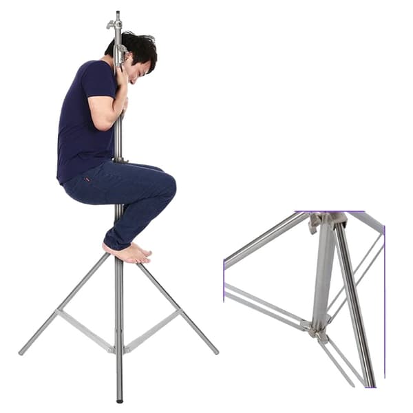 Telefonstativ, Justerbar højde 200CM, Letvægts 850g,Super 280 cm