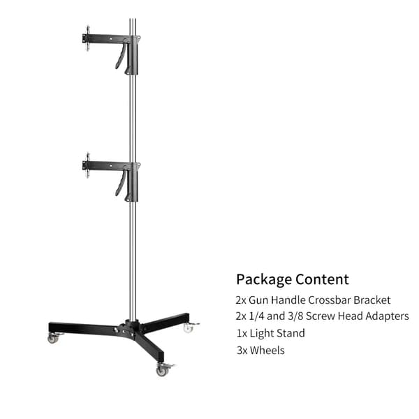 Ammattilaisjalusta, kestävä ruostumaton teräs, säädettävä korkeus jopa 280 cm,190cm pyörät A