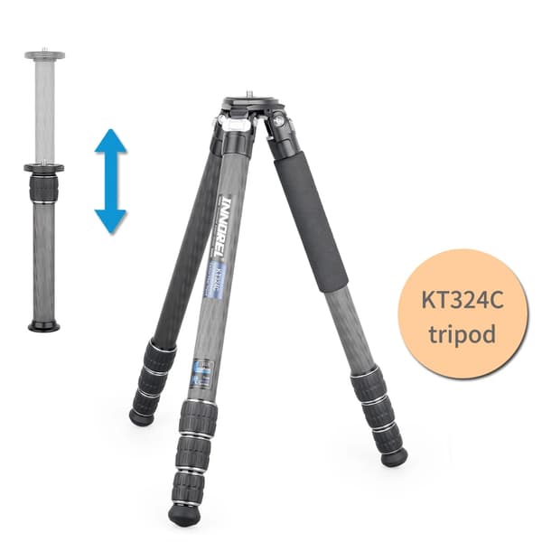 Professionell Stativ, Lättvikts Kolfiber, Max Belastning 20 kg,KT324C