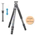 Miniatyrbillede 1 af 2: Professionelt Stativ, Letvægts Carbonfiber, Maksimal Belastning 20kg,KT324C og N44