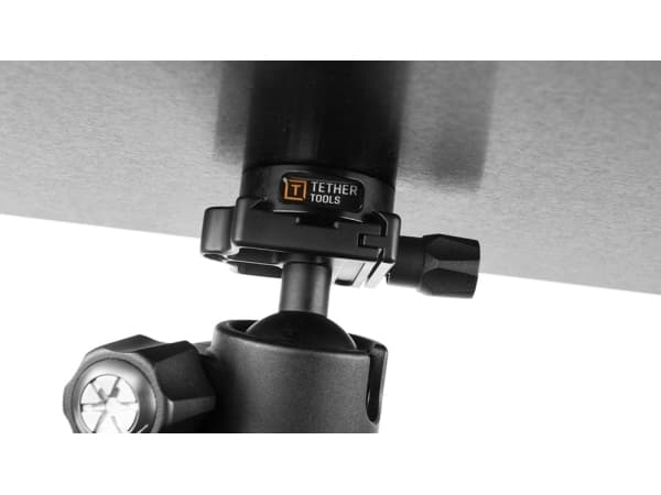 Tether Tools LP2BLK, Stativhodeplate, Sort, Aluminium, 1 stykker, Tether Table Aero
