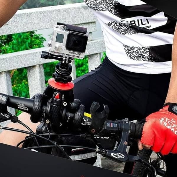 Flexibelt fotostativ FOTOPRO UFO2 - För reflex, smartphone, actionkamera - Levereras med smartphonehållare och GoPro-adapter.