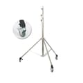 Miniatyrbillede 1 af 2: Rustfrit Stål Tripod, Maksimal Udstækning 280 cm, Høj Belastningskapacitet 10 kg,med hjul