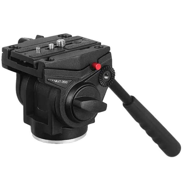 Hydrauliskt Tripodhuvud, 4 KG Belastningskapacitet, 360° Panoramisk Fotografering, Hållbar Aluminiumkonstruktion
