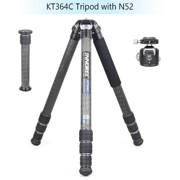 Professionelt kulfiberstativ, maksimal belastning 30 kg, højde på 193 cm,KT364C og N52