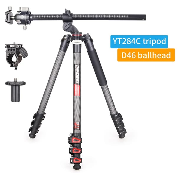 Kulfiberstativ, 20 kg belastningsevne, 178,5 cm maksimal højde,YT284C og D46
