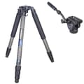 Miniatyrbillede 1 af 2: Professionelt Carbon Fiber Stativ, 20 kg Belastningsevne, Letvægts 1,8 kg,RT80C tilføj F60