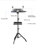 Miniatyrbillede 2 af 2: Projektor Tripod Stativ, Justerbar Højde 23-63", Inkluderer Musetray og Telefonholder,145 cm med hjul
