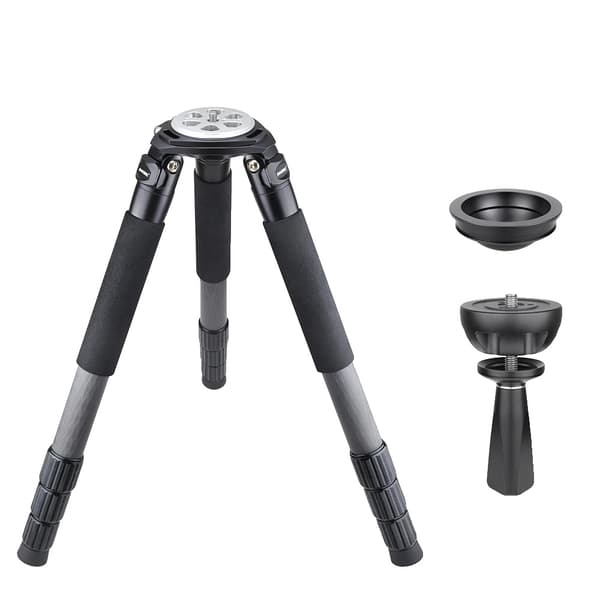 Professionell kolfiberstativ, max belastning 40 kg, hopfälld längd 59 cm,RT90C BW75 BL75N