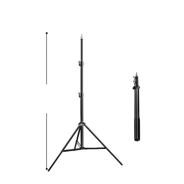 Telefonstativ, Justerbar højde, 1/4 Skruehoved, 2 stk 170cm