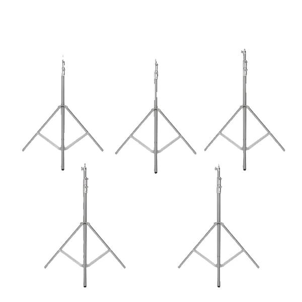 RVS Stativ, 280cm Højde, 15kg Belastningskapacitet, 5 stk