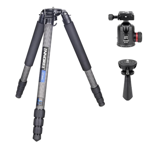 Professionelt kulfiberstativ, 160cm maksimal højde, 25kg belastningskapacitet,Og BL75 K44