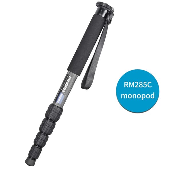 Bærbar kulfiber monopod, 5 sektioner, maksimal højde 170 cm,RM285C